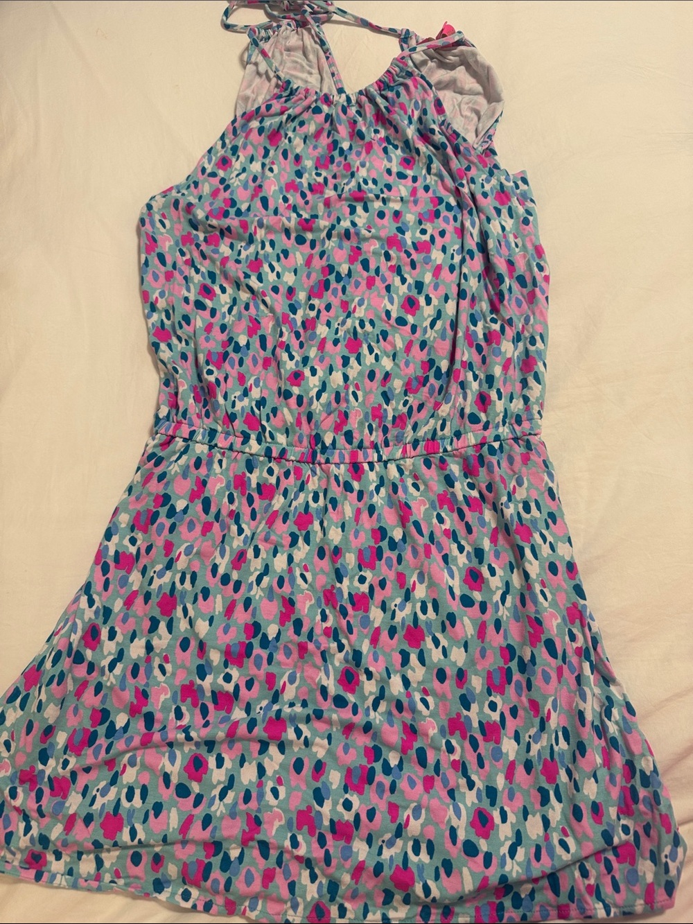 Lilly Pulitzer dress with shorts under  in Blue, Pink & Teal